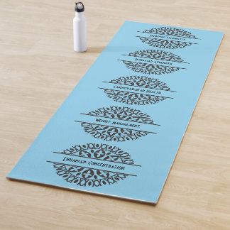 Blue Ten Health Benefits Yoga Mat