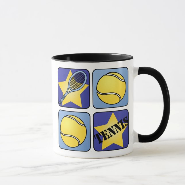 Blue Tennis Mug (Right)
