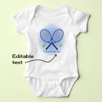 Blue tennis star add name or text
