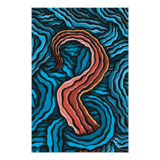 Blue Tentacle Poster