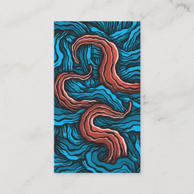 Blue Tentacles Business Card (Front)