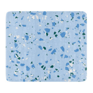 Blue Terrazzo Pattern Cutting Board