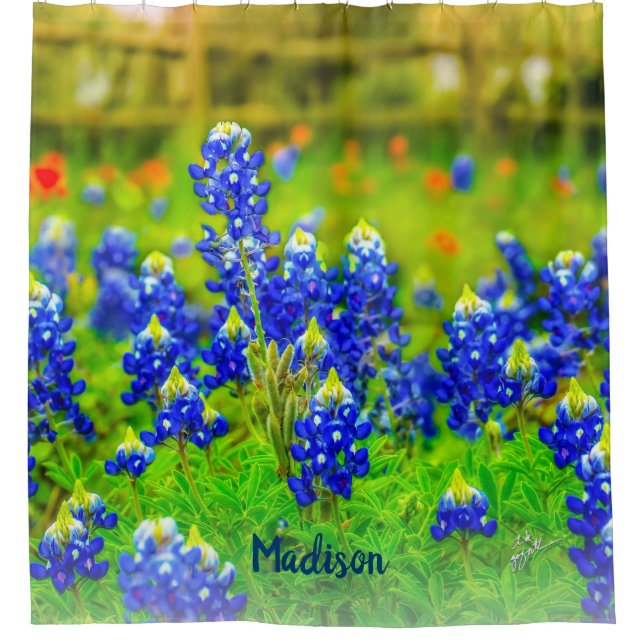 Blue Texas Bluebonnets Floral Paintbrush Flowers (Front)