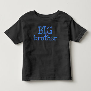 Blue Text BIG Brother Toddler T-shirt