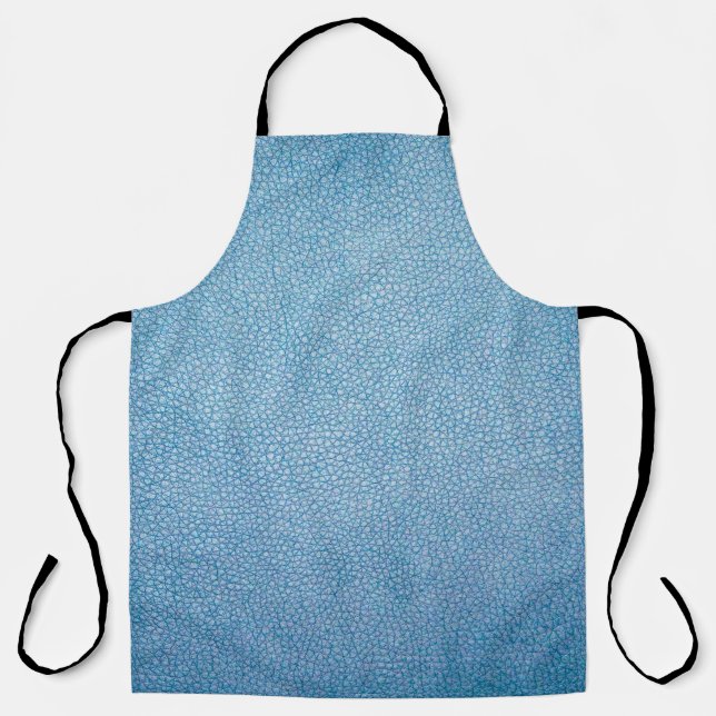Blue textile apron (Front)