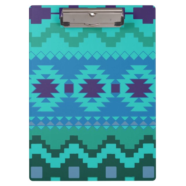 Blue Textile Design Background Trendy illustration Clipboard (Front)