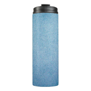 Blue textile thermal tumbler