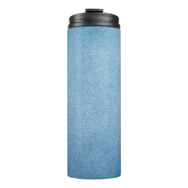 Blue textile thermal tumbler (Front)
