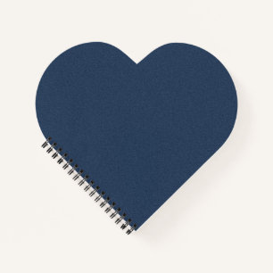 Blue Texture Heart Shaped Spiral Bound Notebook