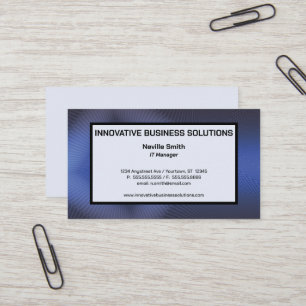 Blue Texture Technology High Tech IT Business Card