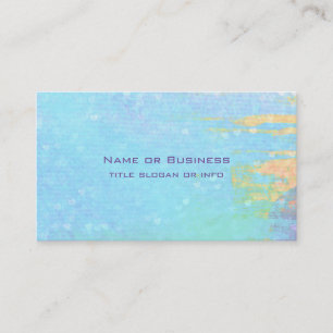 Blue Textured Background with Tiny White Hearts Business Card