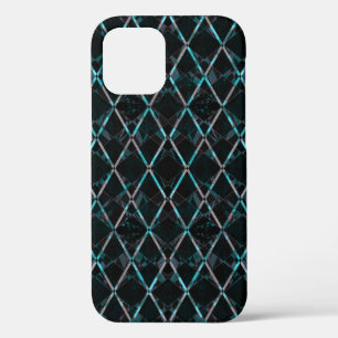 Blue textured diamond pattern Case-Mate iPhone cas 12 Case