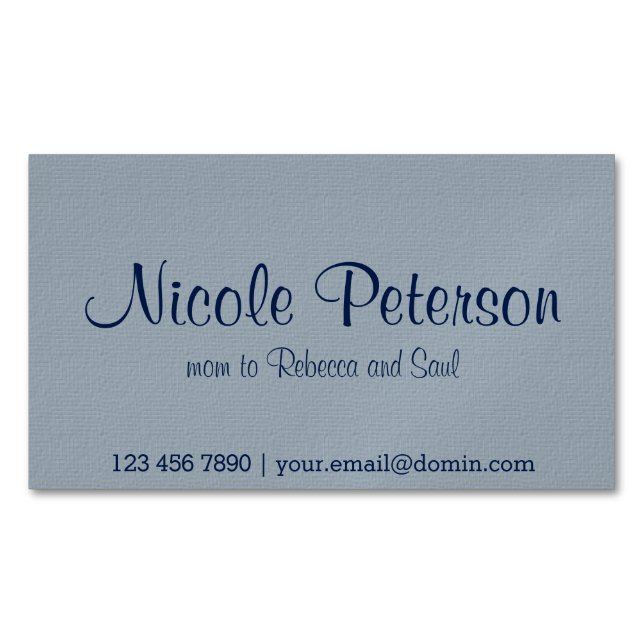 Blue Textured Mommy Card (Front)