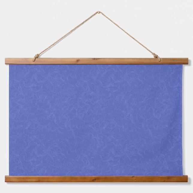 Blue textured pattern with swirling cloud hanging tapestry (Front)