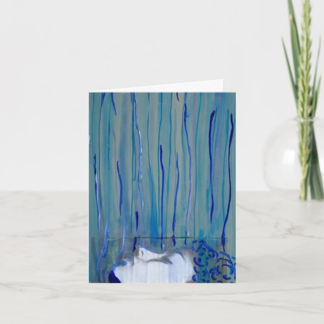 Blue Thank You Card (Front)
