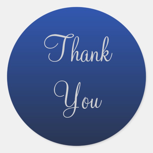 Blue Thank You Stickers (Front)