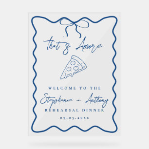 Blue That's Amore Pizza Rehearsal Dinner