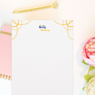 Blue The King Stationery