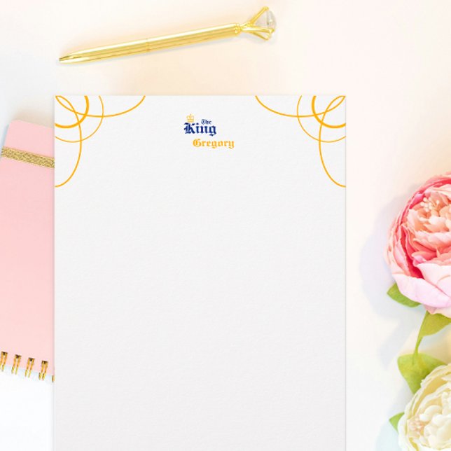 Blue The King Stationery (Creator Uploaded)