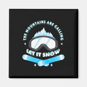 Blue The Mountains Are Calling Cool Novelty Magnet