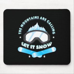 Blue The Mountains Are Calling Cool Novelty  Mouse Pad