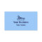 Blue theme speedboat custom business cards