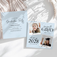 Blue Then And Now | 2 Photo Graduation