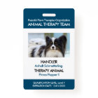Blue Therapy Animal Custom Photo ID
