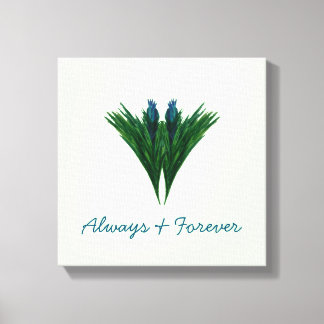 Blue Thistle - Always & Forever - Canvas