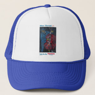 Blue Thread Suits Trucker Hat