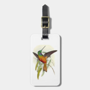 Blue Throated Hummingbird Luggage Tag