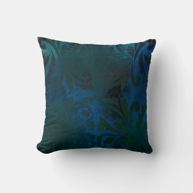 blue throw pillow (Front)