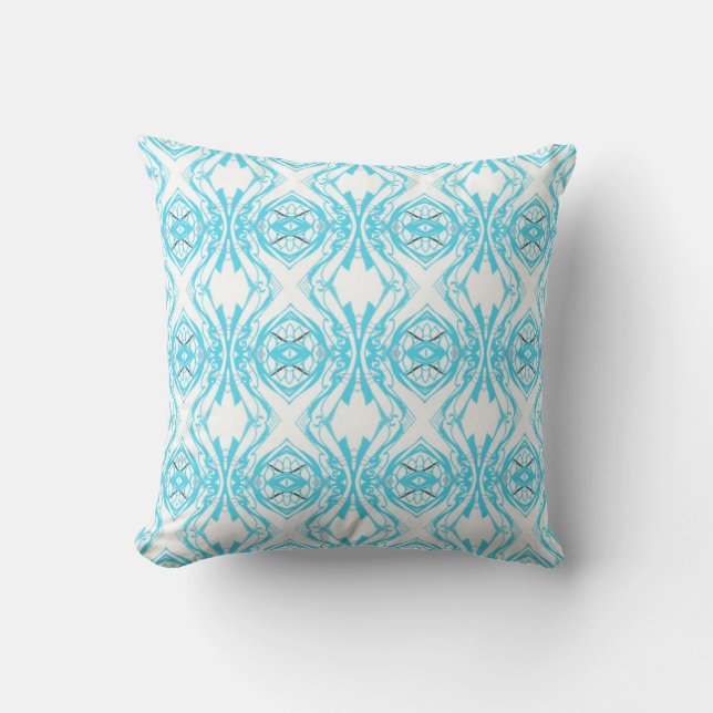 blue throw pillow (Front)