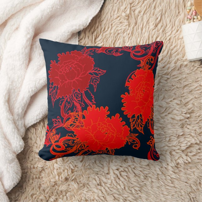 blue throw pillow (Blanket)