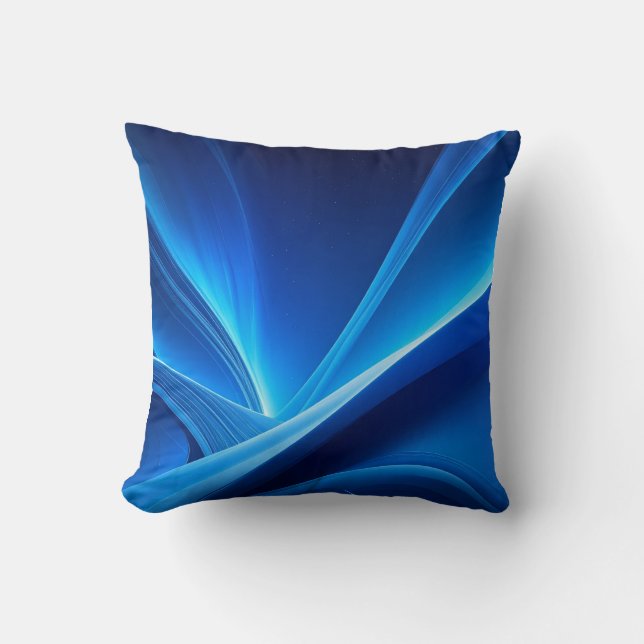 blue throw pillow (Front)