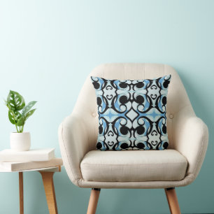 blue throw pillow