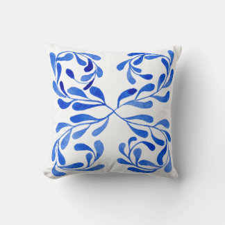 Blue Throw Pillow