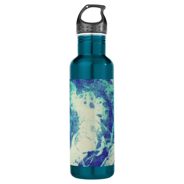Blue Tie Dye 710 Ml Water Bottle (Front)