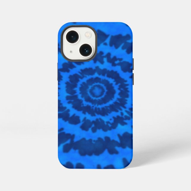 Blue Tie Dye iPhone Case (Back)