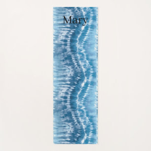 Blue Tie Dye Yoga Mat