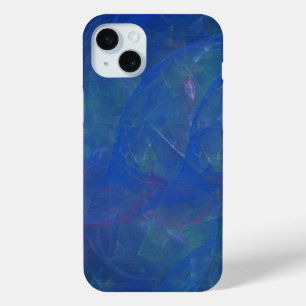 Blue Tiffany stone abstract art iPhone 15 Mini Case
