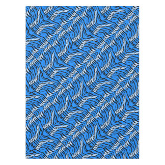 Blue Tiger Animal Skin Pattern Design  Tablecloth