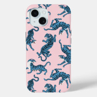 Blue Tiger Asian Pattern