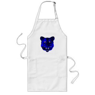 Blue Tiger Long Apron