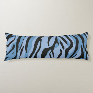Blue Tiger Stripes Body Pillow