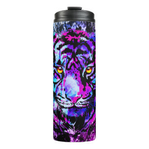 Blue Tiger Thermal Tumbler Tiger Travel Mug