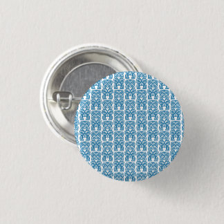 Blue Tiki Good Luck Figure Symbol Pin