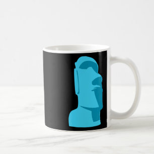 Blue Tiki Moai Easter Island Hawaiian Luau Gift  Coffee Mug