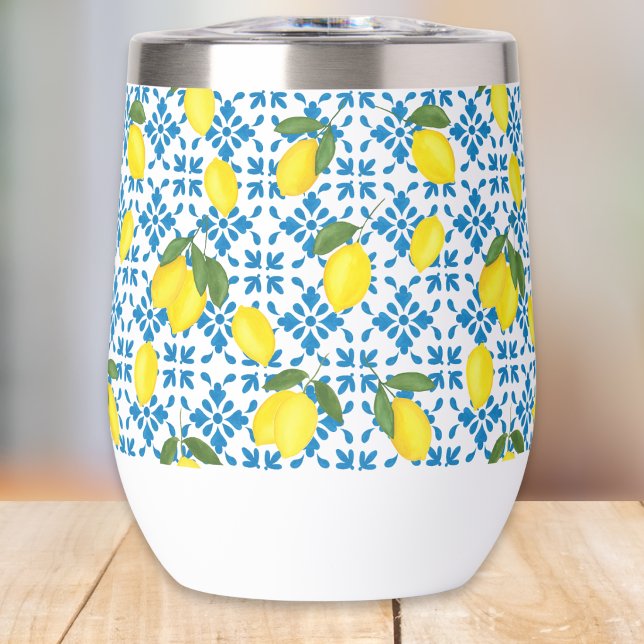 Blue Tile French Country Lemon Pattern (Creator Uploaded)