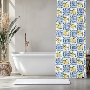 Blue Tile French Country Lemon Pattern